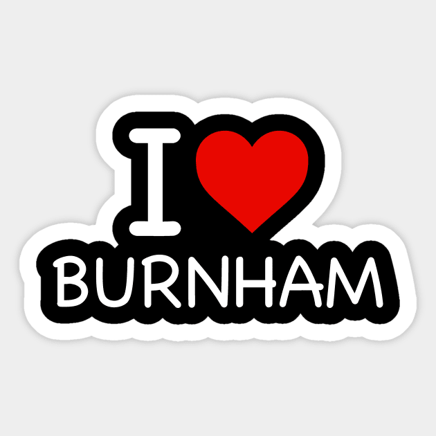 Burnham - I Love Icon Sticker by Sunday Monday Podcast